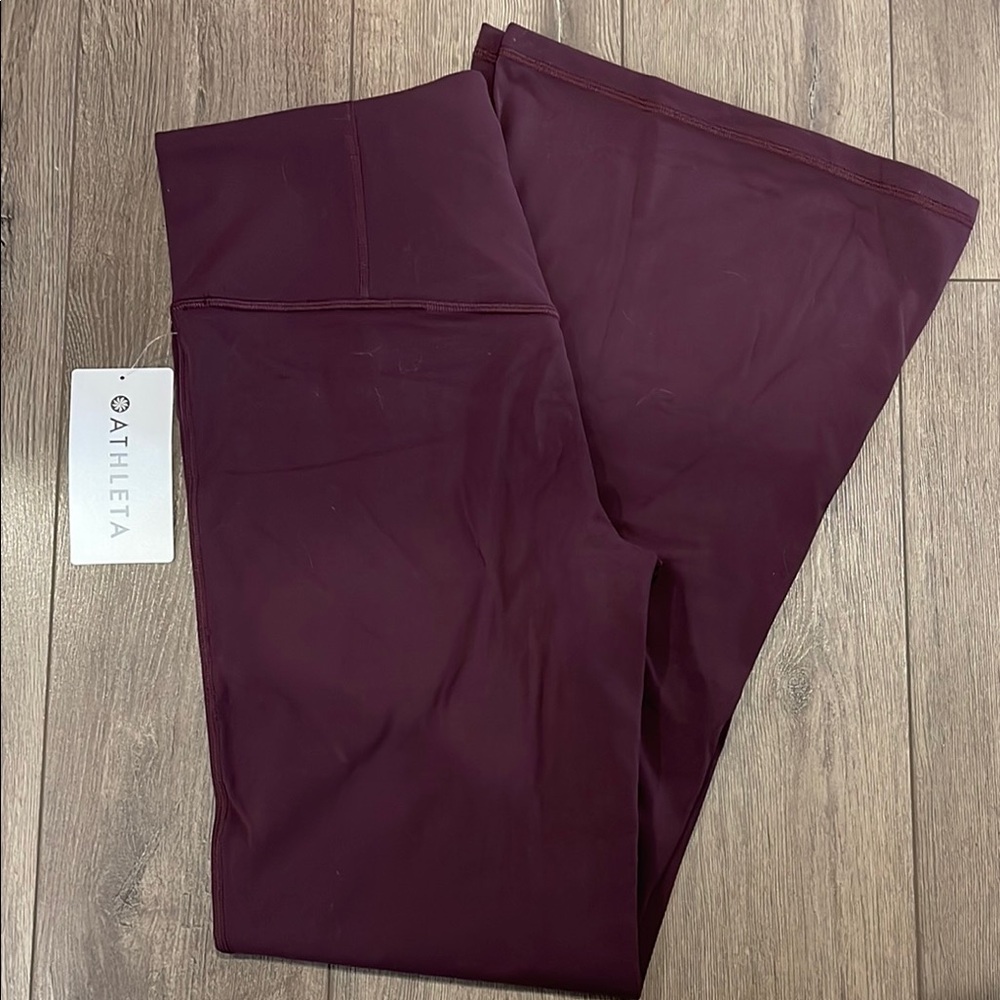 Athleta Deep Burgundy Leggings sz L